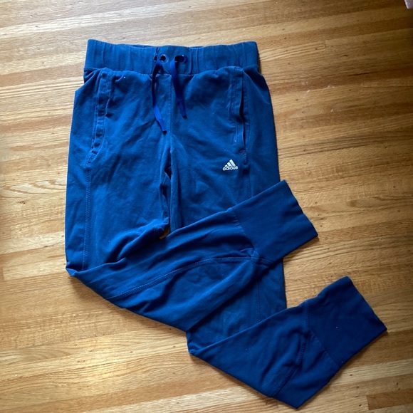 Adidas navy sweatpants. - Picture 1 of 3